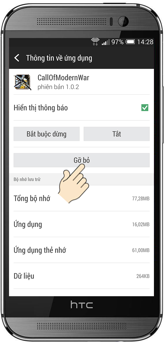 Gỡ bỏ ứng dụng